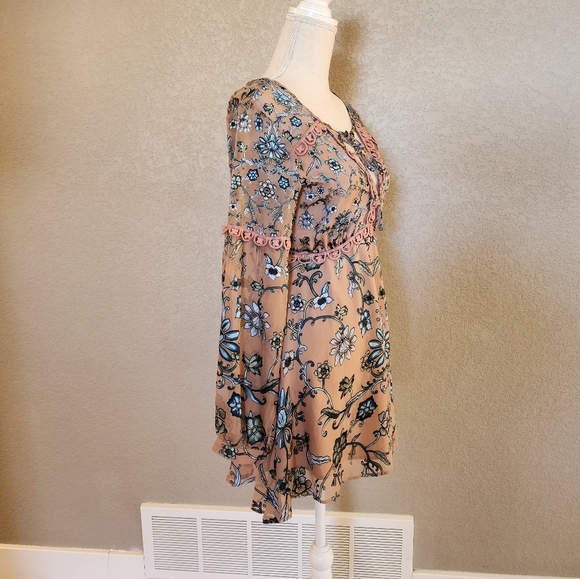 For Love & Lemons Saffron Mini Dress Size XS - Picture 7 of 10